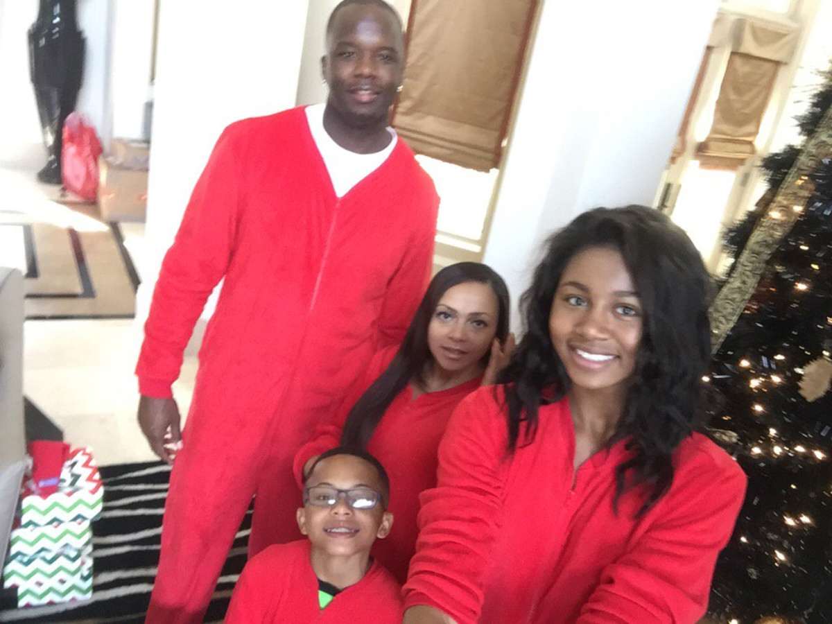 Mesha O’Neal, Jermaine O’Neal and their kids