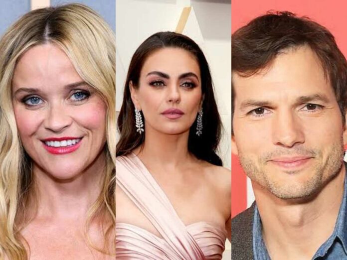 Mila Kunis called out Ashton Kutcher and Reese Witherspoon for their promotional pictures