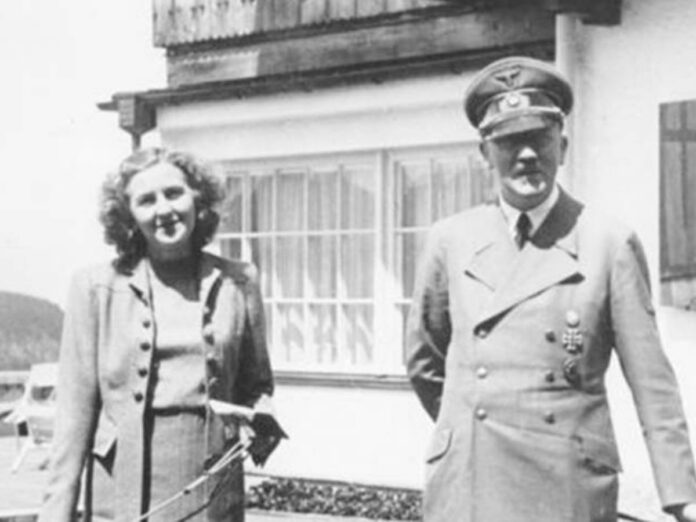 Adolf Hitler with Eva Braun