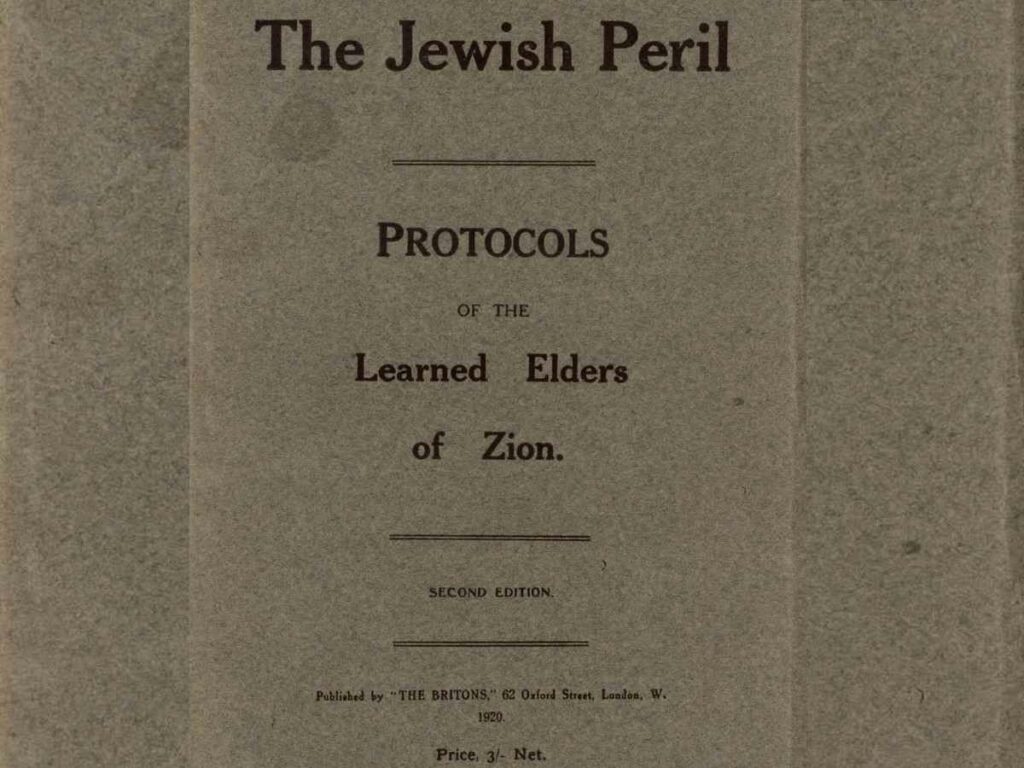 Propaganda material used against Jews