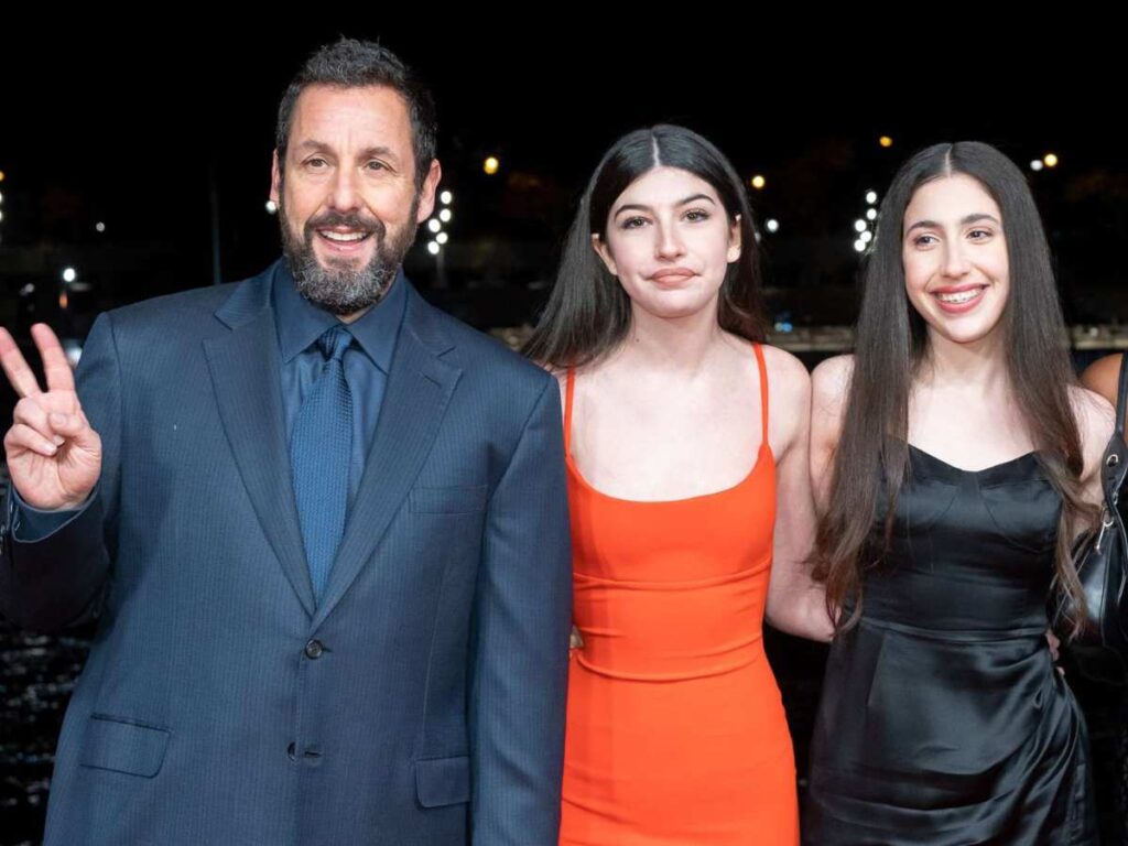Adam Sandler’s with his daughters, Sunny and Sadie