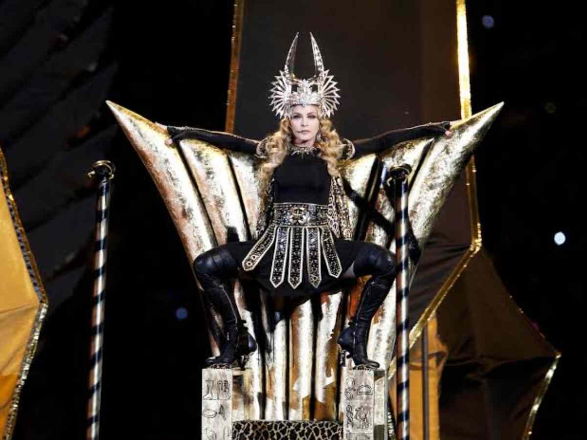 Madonna at the 2012 NFL Super Bowl Halftime