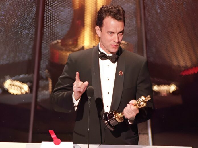 Tom Hanks outed his drama professor Rawley Farnsworth during his Oscar speech
