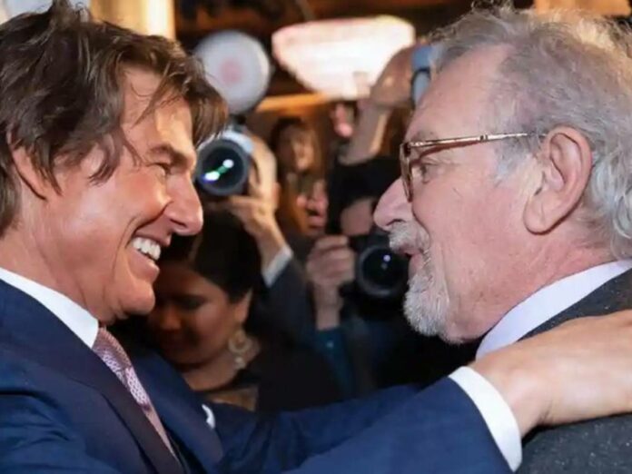 Tom Cruise and Steven Spielberg seem to be on good terms now