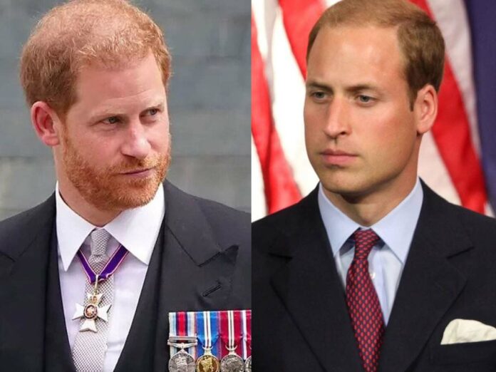 Left - Prince Harry, Right - Prince William