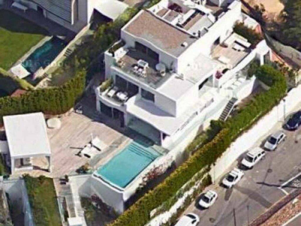 Aerial view of Shakira's Barcelona mansion