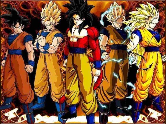 Goku and his different forms