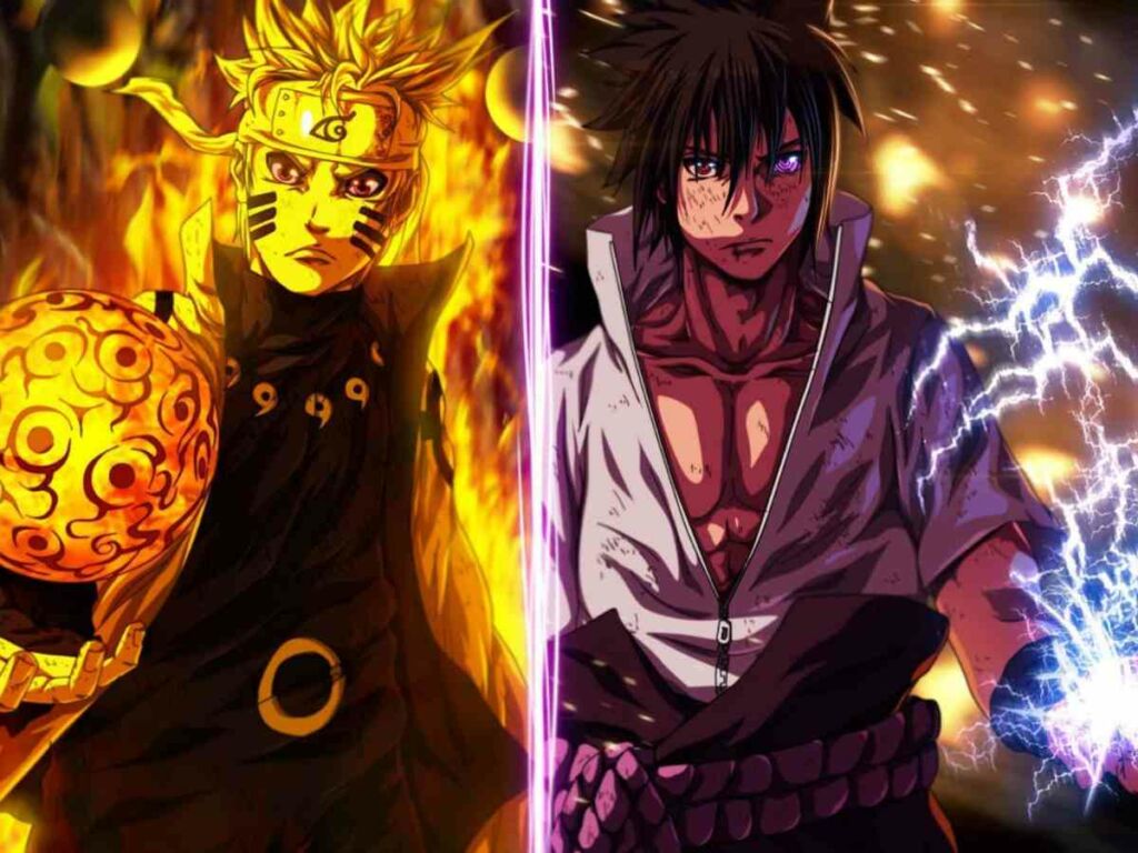 Uzumaki Naruto and Uchiha Sasuke