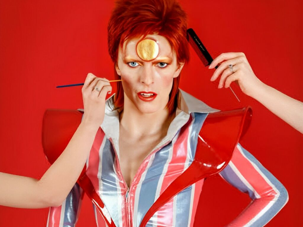 Madame Tussaud statue of David Bowie as Ziggy Stardust