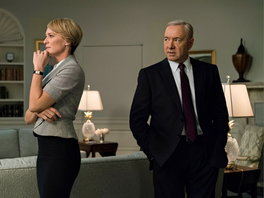 Robin Wright and Kevin Spacey in 'House Of Cards'