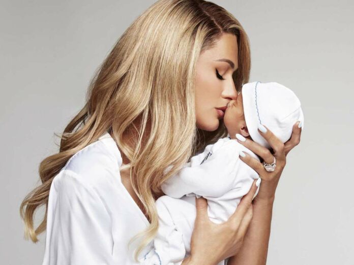 Paris Hilton with her baby boy