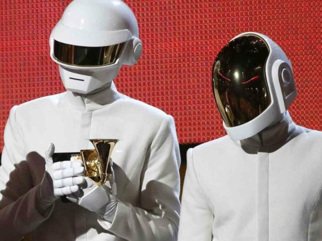 Daft Punk winning a Grammy in 2013 for 'Random Access Memories'