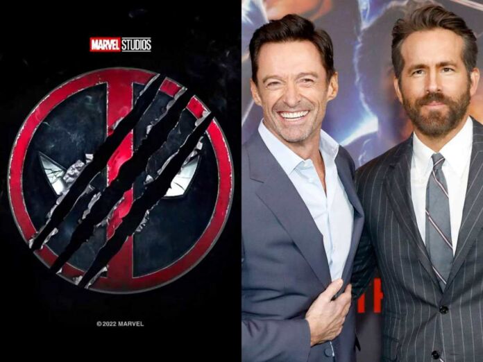 Left - Deadpool 3 poster, Right - Ryan Reynolds and Hugh Jackman