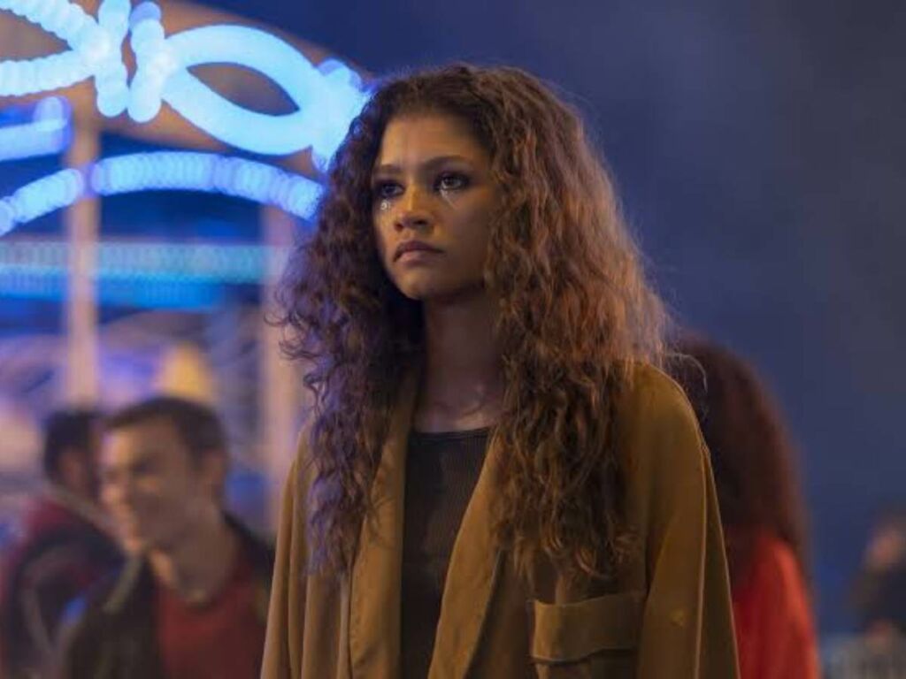 Zendaya as Rue in season two of 'Euphoria'