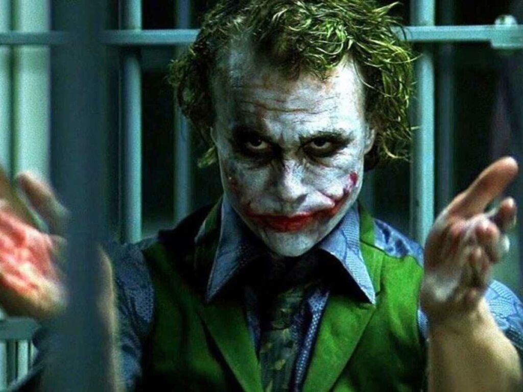 Heath Ledger as Joker in 'The Dark Knight'