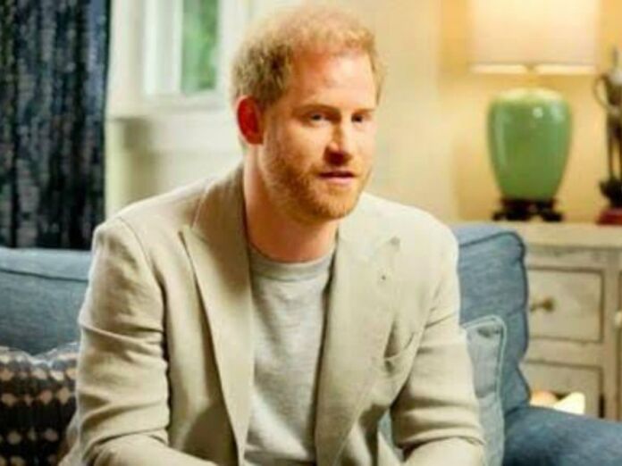 Prince Harry during Dr. Gabor Maté's livestream therapy