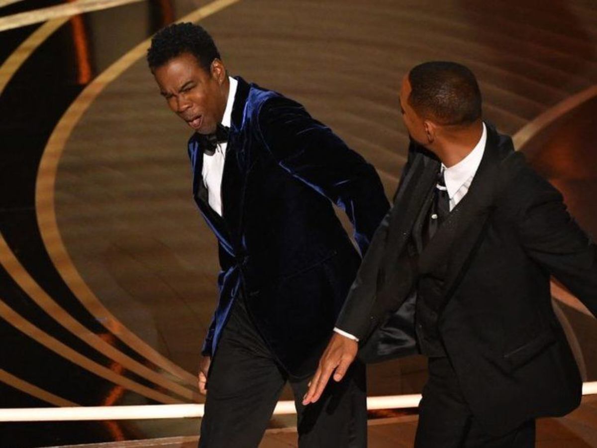 Chris Rock and Will Smith at Oscars 2022