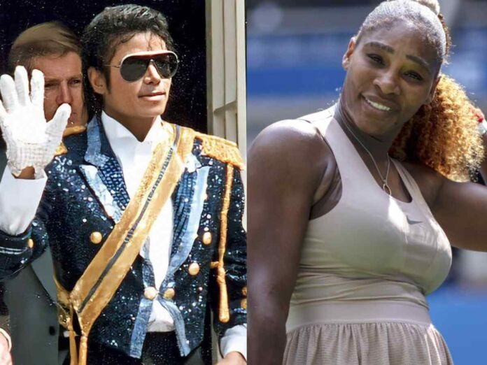 Left - Michael Jackson, Right - Serena Williams