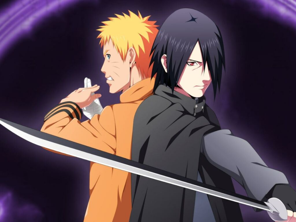 Naruto and Sasuke, the fastest shinobi in five nations 