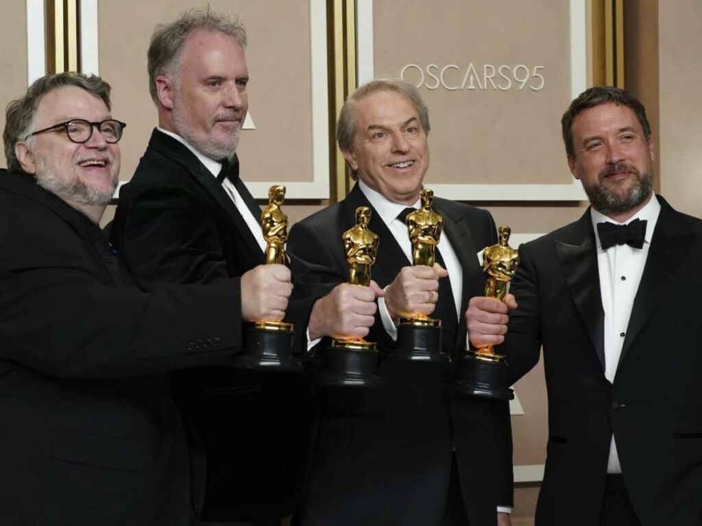 The team behind 'Pinocchio' at Oscars 2023