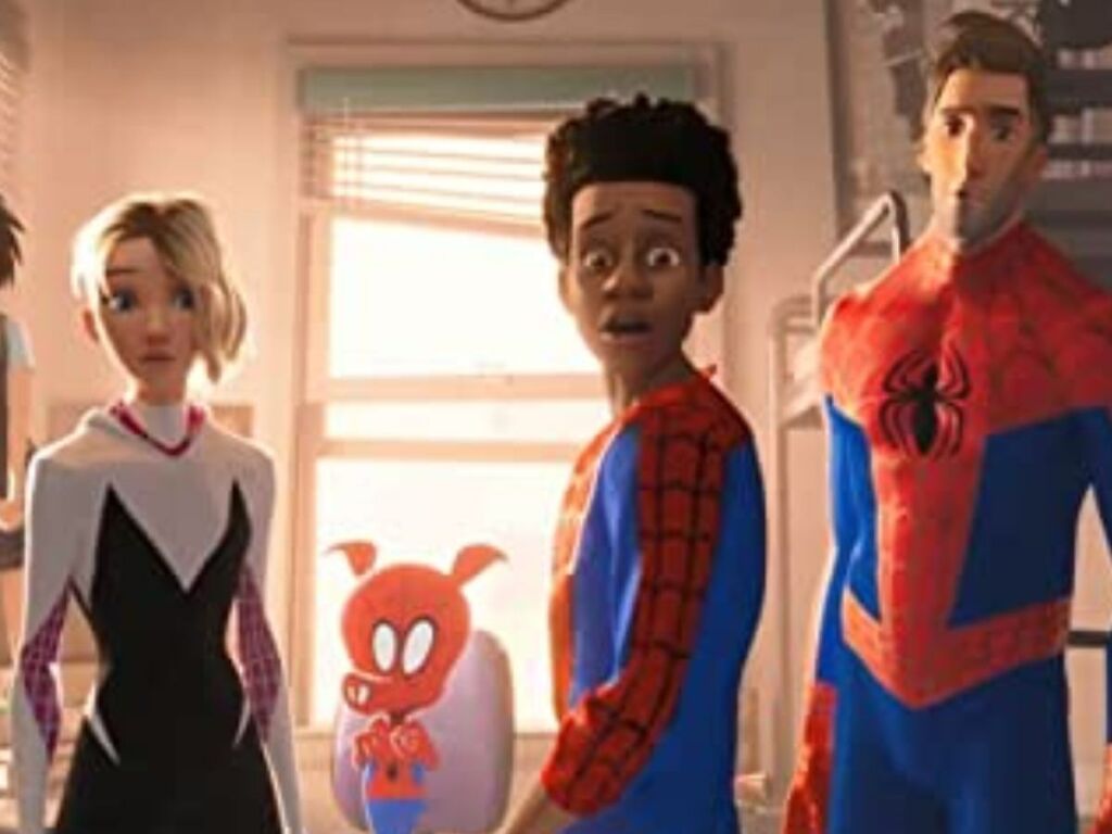 Scene from Spider Man: Into the Spider Verse