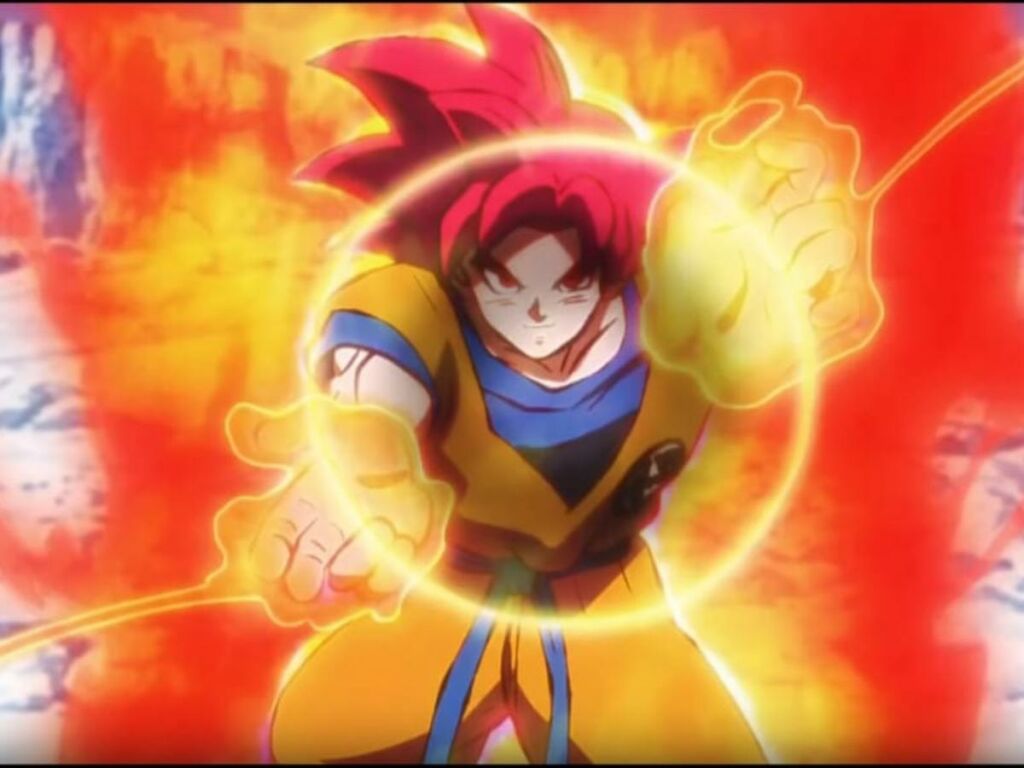 Goku using God Bind