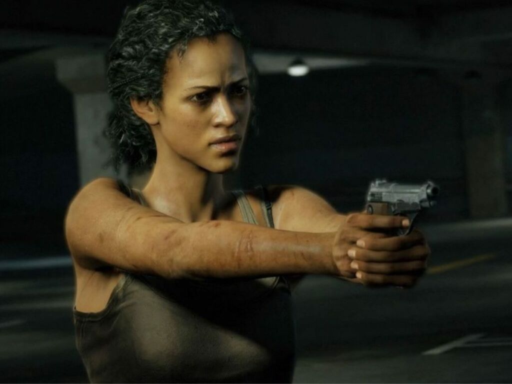 A still of Marlene from the video game