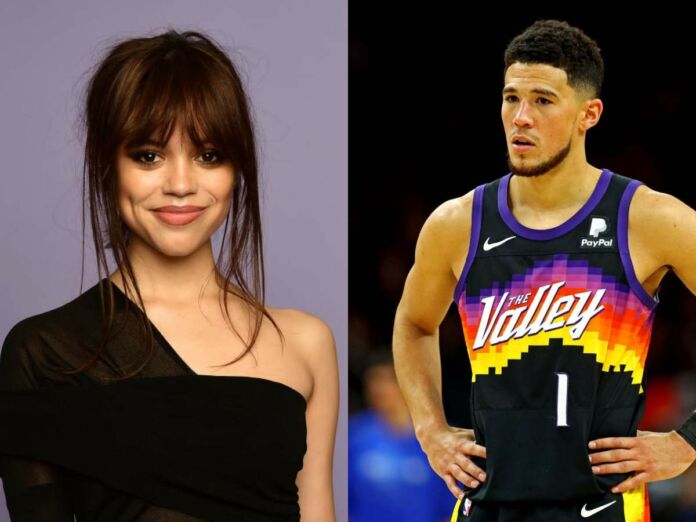 Left - Jenna Ortega, Right - Devin Booker