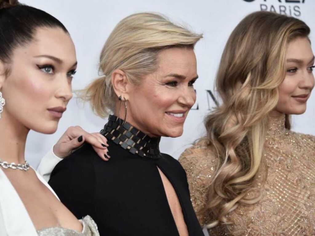 Yolanda Hadid with her daughters