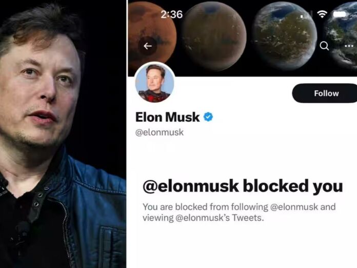 Elon Musk blocked 'God' account