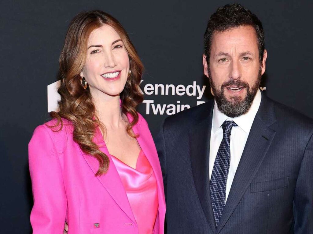 Adam Sandler with his wife Jackie Titone