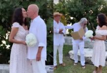 Bruce Willis and Emma Heming's wedding vow renewal video