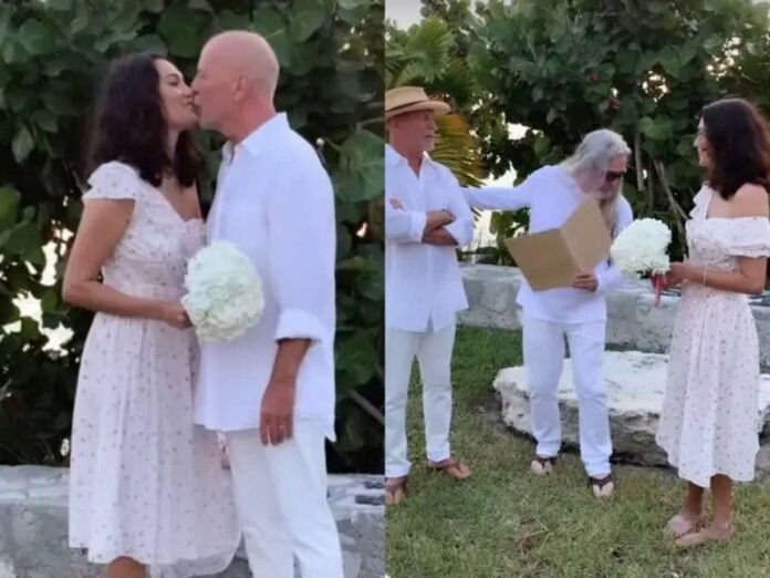 Bruce Willis and Emma Heming's wedding vow renewal video
