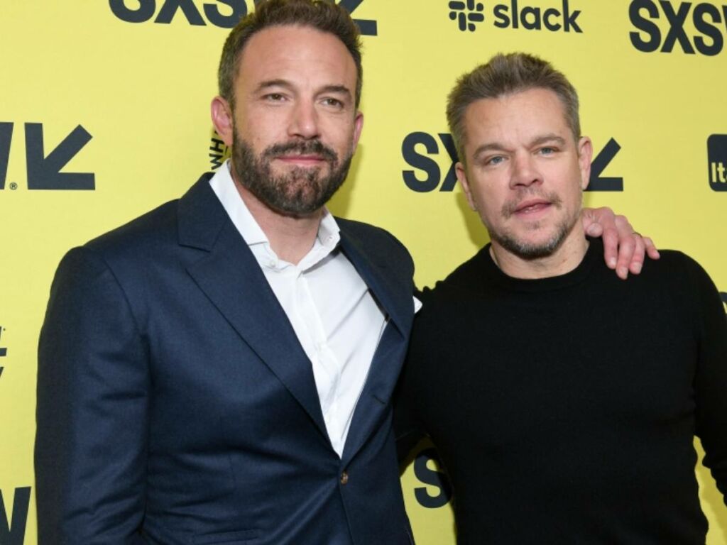 Ben Affleck and Matt Damon at the SXSW Film Festival Premiere of 'Air'