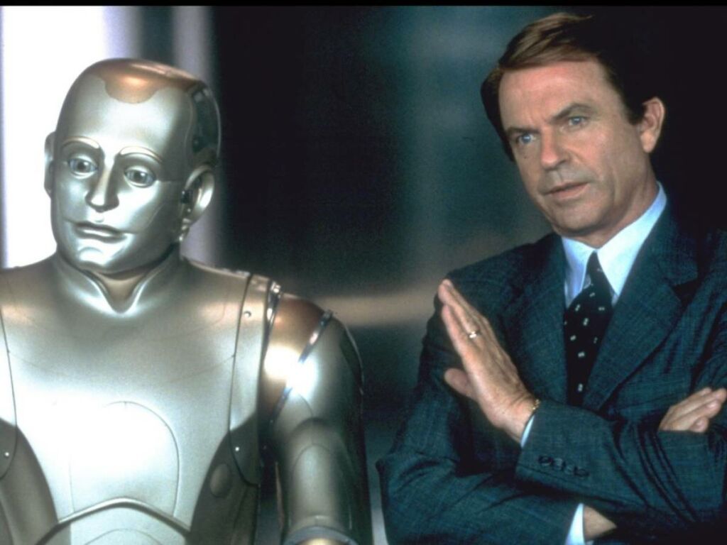 Robin Williams and Sam Neill in 'Bicentennial Man' 