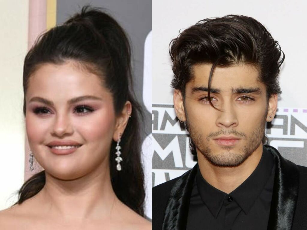 Left - Selena Gomez, Right - Zayn Malik