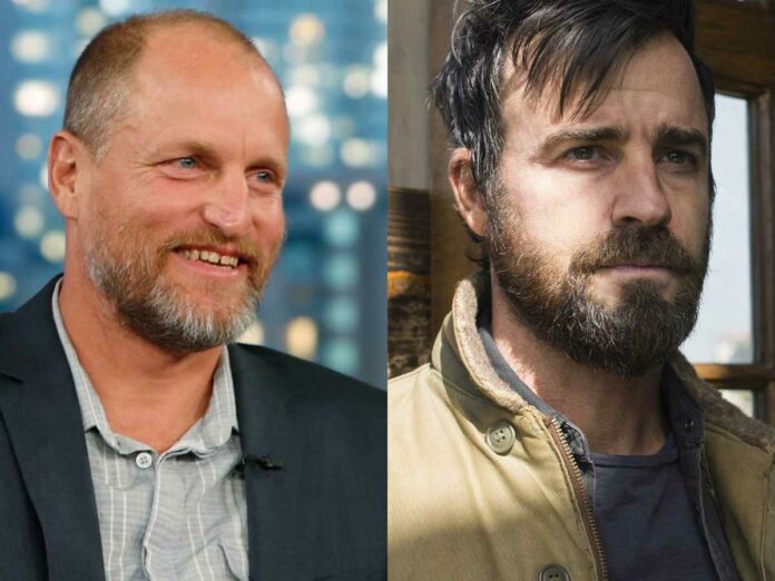 Woody Harrelson and Justin Theroux in 'White House Plumbers'