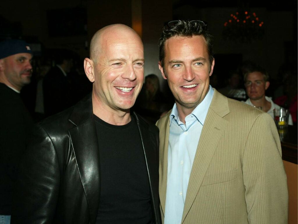 Bruce Willis appeared on 'Friends' after losing a bet to Matthew Perry