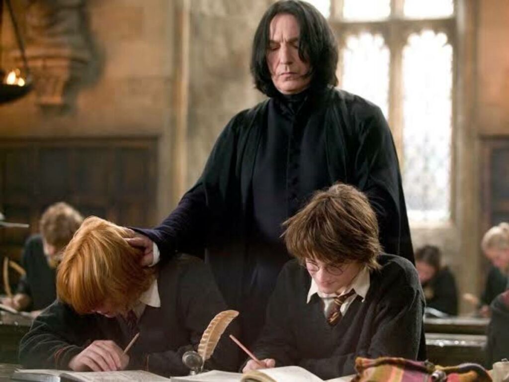 Ron Weasley, Severus Snape and Harry Potter