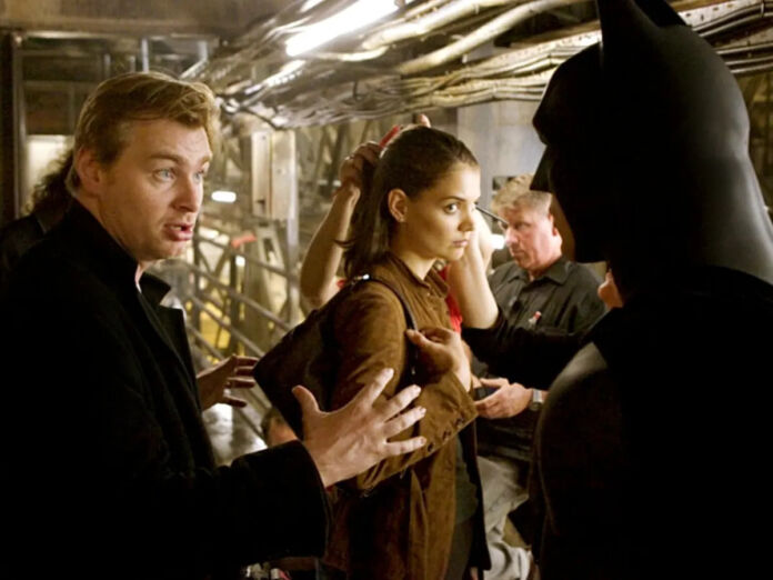 Christopher Nolan filming 'Batman Begins'