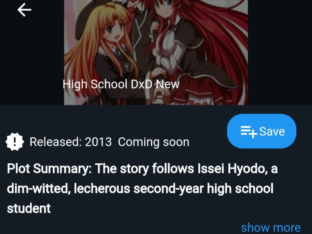 High School DXD on AnimeTV