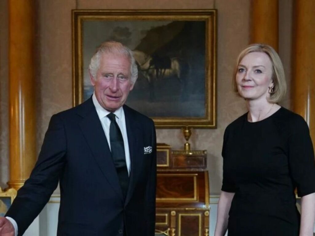 King Charles III with Liz Truss