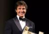 Tom Cruise at the 2022 Cannes Film Festival with Honorary Palme d'Or for achievement in film