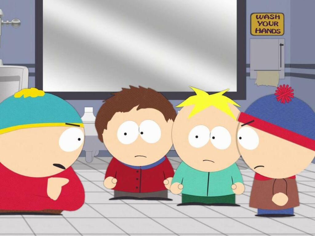 Eric, Clyde, Butters, and Stan in 'South Park'