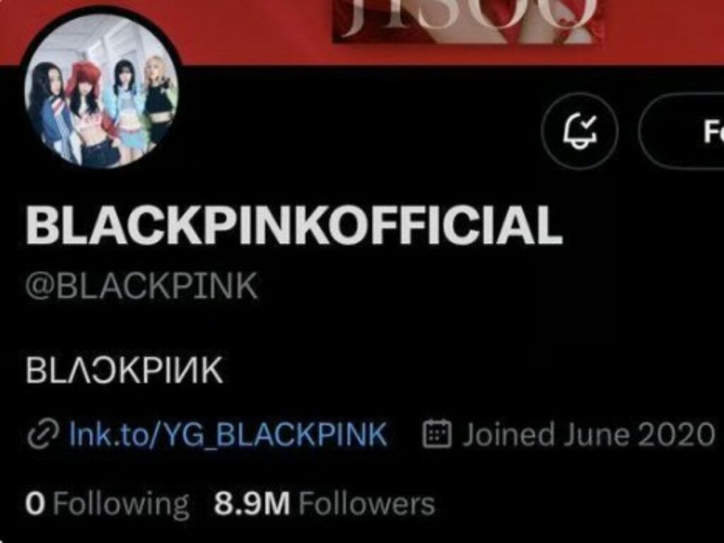 Blackpink's Twitter account