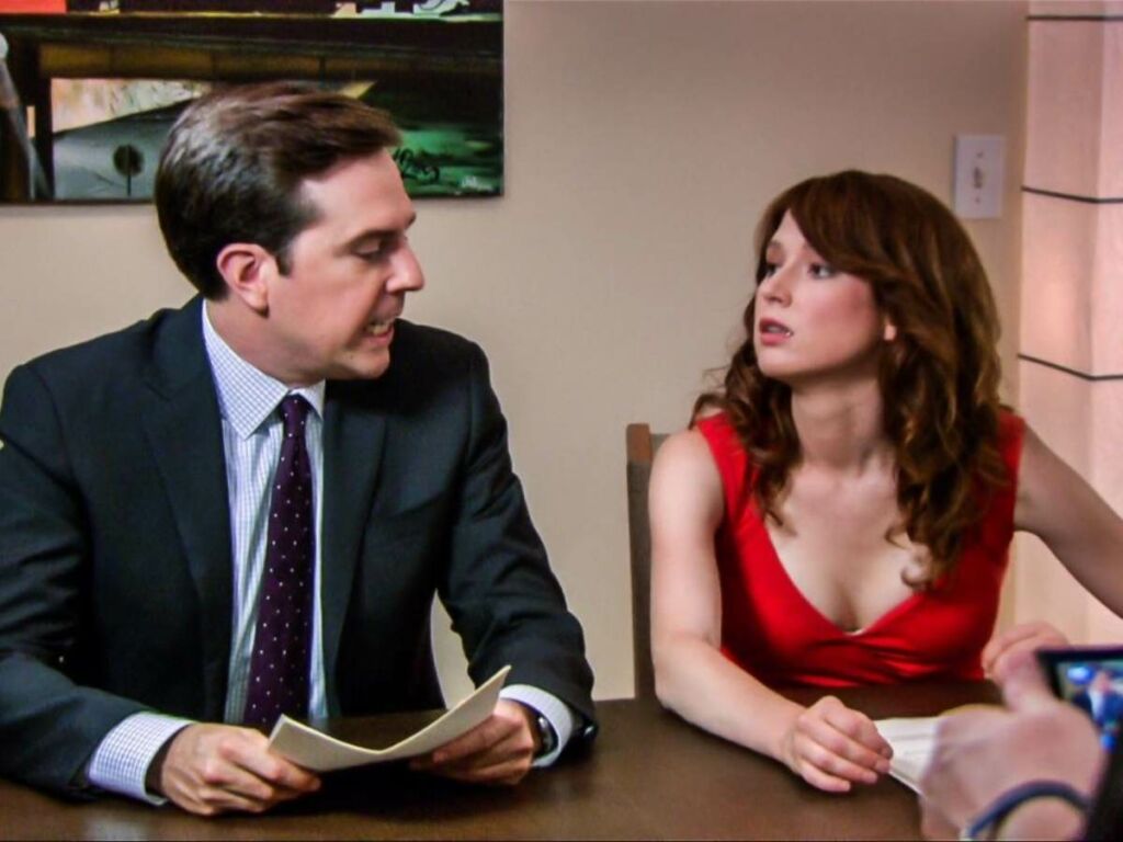 Erin Hannon and Andy Bernard in 'The Office'