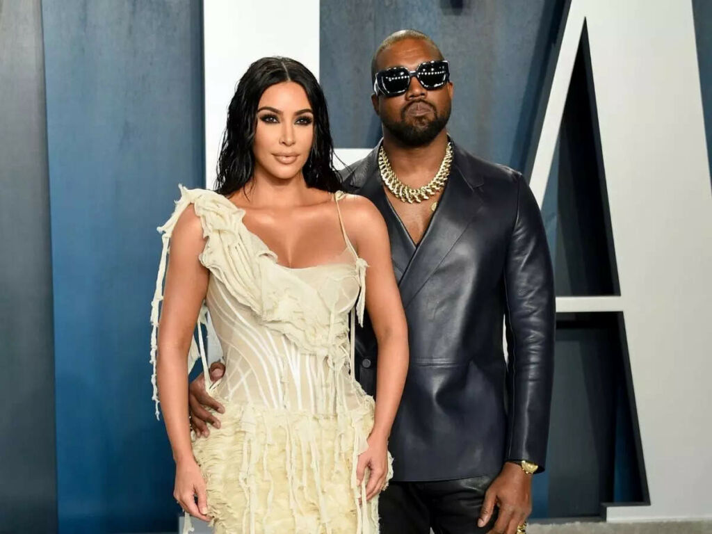 Kanye West and Kim Kardashian