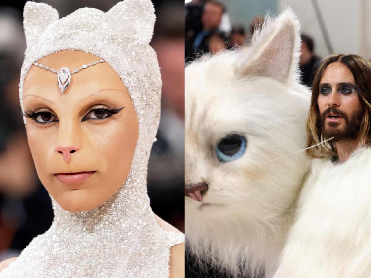 Met Gala 2023 Doja Cat And Jared Leto Literally Dress Like Cats