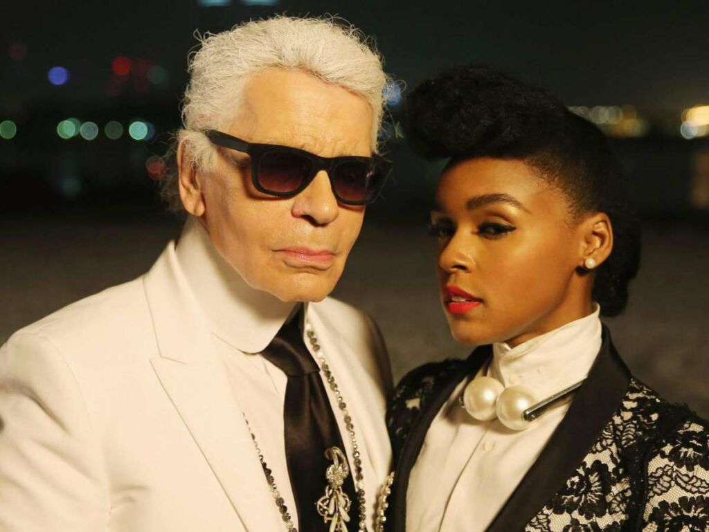Karl Lagerfeld and Janelle Monáe
