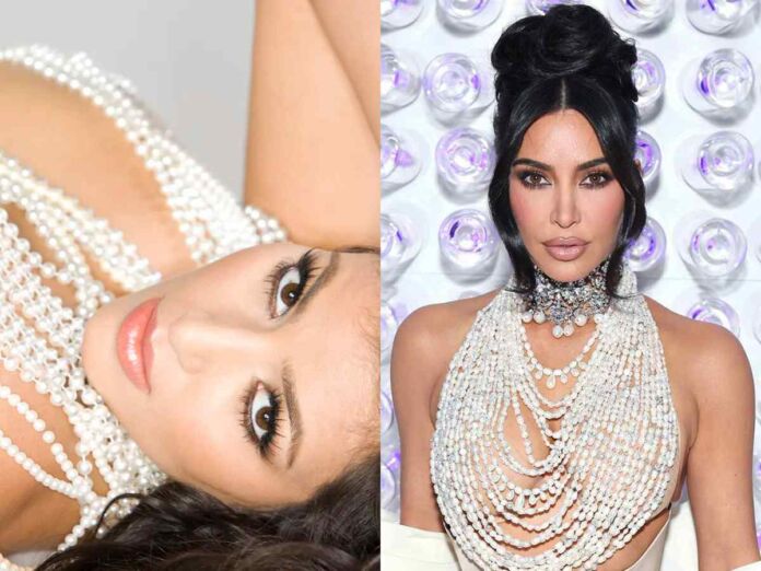 Kim Kardashian referenced her own dress